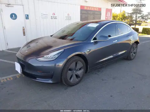 5YJ3E1EA1HF001290 — 2017 Tesla Model 3, фото 2 с аукциона IAAI, Задняя часть