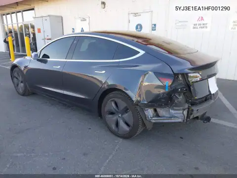5YJ3E1EA1HF001290 — 2017 Tesla Model 3, фото 3 с аукциона IAAI, Задняя часть