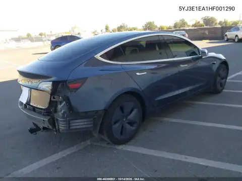 5YJ3E1EA1HF001290 — 2017 Tesla Model 3, фото 4 с аукциона IAAI, Задняя часть