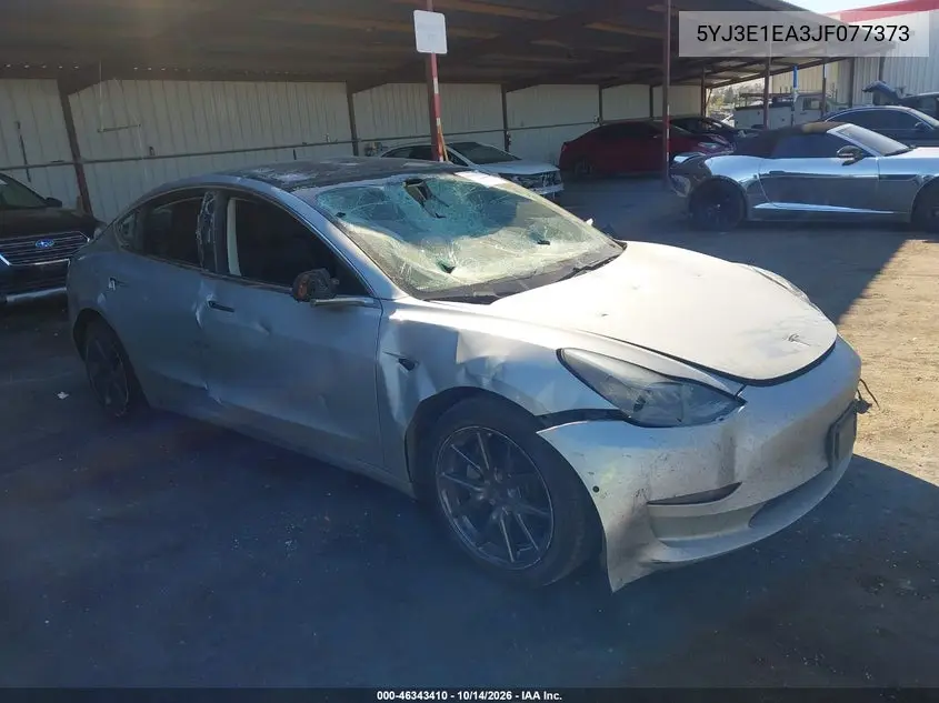 5YJ3E1EA3JF077373 Tesla Model 3 2018 — повреждение Передняя и задняя части, фото до ремонта