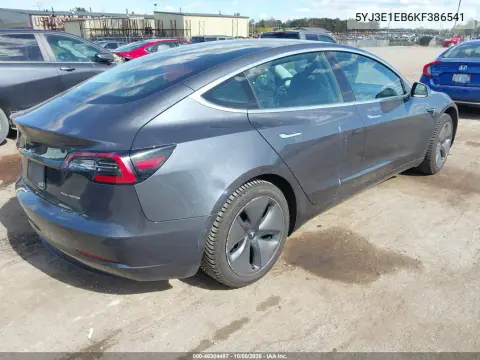 2019 Tesla Model 3 Long Range/Performance VIN 5YJ3E1EB6KF386541 фото 4