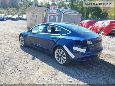 5YJ3E1EA9KF301179 — 2019 Tesla Model 3, фото 3 с аукциона IAAI, Сзади слева