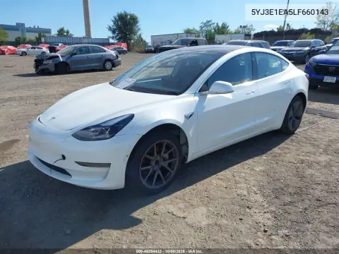 2020 Tesla Model 3 Standard Range Plus Rear-Wheel Drive/Standard Range Rear-Wheel Drive VIN 5YJ3E1EA5LF660143 фото 2