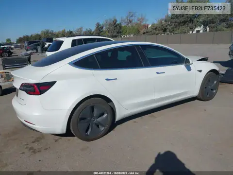2020 Tesla Model 3 Long Range Dual Motor All-Wheel Drive VIN 5YJ3E1EB2LF735423 фото 4