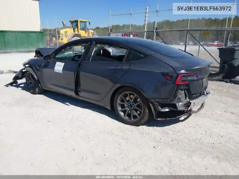 5YJ3E1EB3LF663972 — 2020 Tesla Model 3, фото 3 с аукциона IAAI, Левый бок