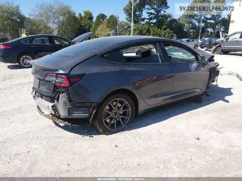 5YJ3E1EB3LF663972 — 2020 Tesla Model 3, фото 4 с аукциона IAAI, Левый бок