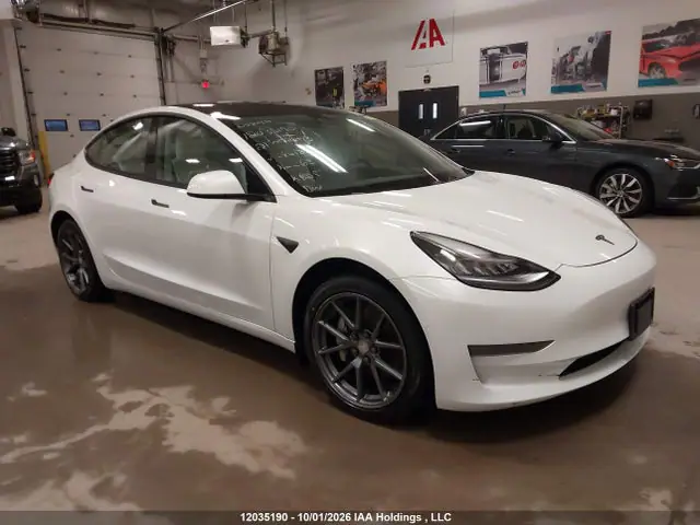 5YJ3E1EA0MF861885 — 2021 Tesla Model 3, Угон (Theft), фото до ремонта