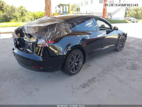 5YJ3E1EA9MF851145 — 2021 Tesla Model 3, фото 4 с аукциона IAAI, Передняя часть