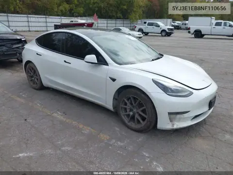 2022 Tesla Model 3 Long Range Dual Motor All-Wheel Drive VIN 5YJ3E1EB8NF110656 фото 1