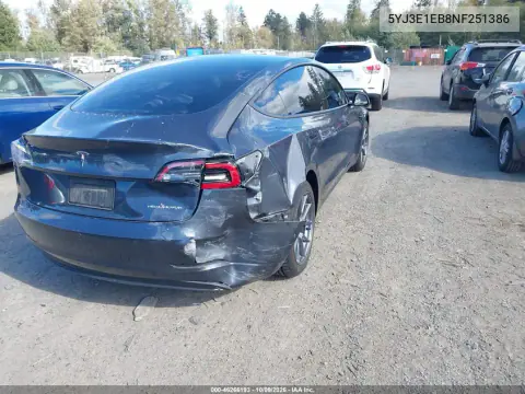 2022 Tesla Model 3 Long Range Dual Motor All-Wheel Drive VIN 5YJ3E1EB8NF251386 фото 4