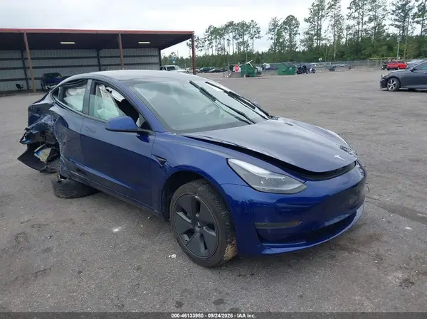 5YJ3E1EA0PF448241 — 2023 Tesla Model 3, Задняя часть справа (Right Rear), фото до ремонта