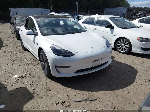 5YJ3E1EA3PF504172 — 2023 Tesla Model 3, Задняя часть слева (Left Rear), фото до ремонта