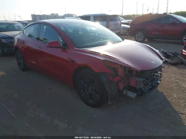 5YJ3E1EA5PF460157 — 2023 Tesla Model 3, Передняя часть (Front & Rear), фото до ремонта