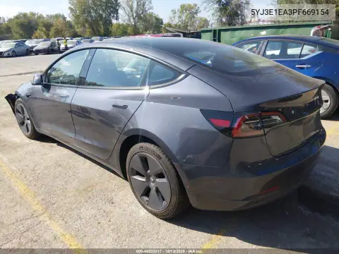 5YJ3E1EA3PF669154 — 2023 Tesla Model 3, фото 3 с аукциона IAAI, Повреждения со всех сторон
