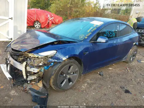 2023 Tesla Model 3 Rear-Wheel Drive VIN 5YJ3E1EAXPF385455 фото 2