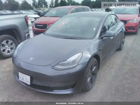 5YJ3E1EA8PF666590 — 2023 Tesla Model 3, фото 2 с аукциона IAAI 14.10.2026, Естественный износ