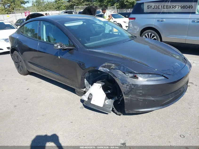 2024 Tesla Model 3 Long Range Dual Motor All-Wheel Drive VIN 5YJ3E1EBXRF798049 фото 1