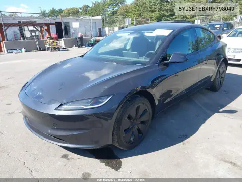 2024 Tesla Model 3 Long Range Dual Motor All-Wheel Drive VIN 5YJ3E1EBXRF798049 фото 2
