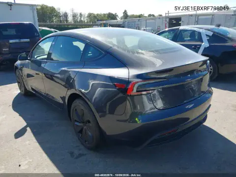 2024 Tesla Model 3 Long Range Dual Motor All-Wheel Drive VIN 5YJ3E1EBXRF798049 фото 3