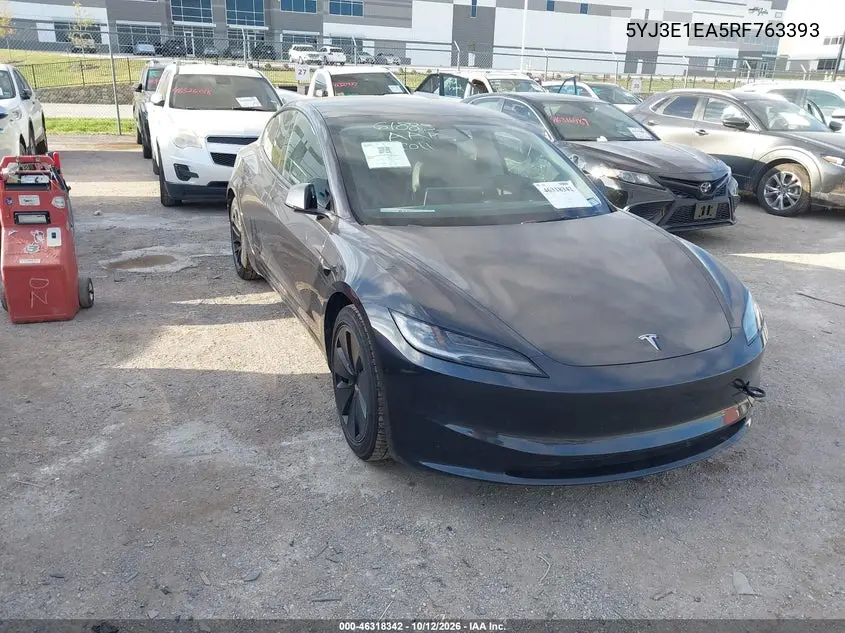 2024 Tesla Model 3 VIN 5YJ3E1EA5RF763393 фото 1