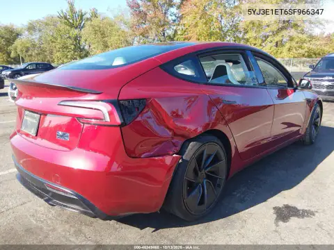 5YJ3E1ET6SF966347 — 2025 Tesla Model 3, фото 4 с аукциона IAAI, Передний левый