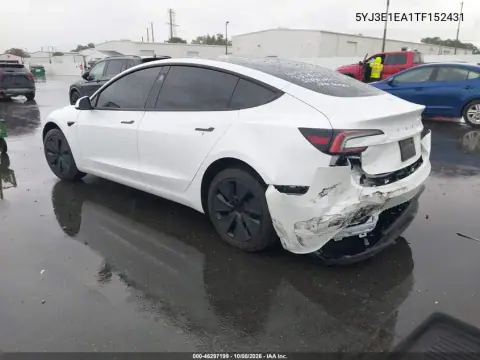 2026 Tesla Model 3 Premium Rear-Wheel Drive/Rear-Wheel Drive VIN 5YJ3E1EA1TF152431 фото 3