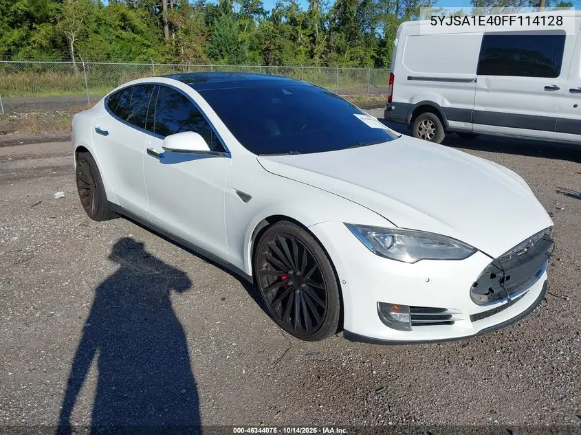 5YJSA1E40FF114128 Tesla Model S 2015 — повреждение Механические повреждения, фото до ремонта