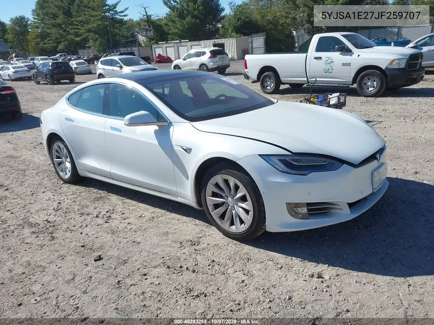 2018 Tesla Model S 100D/75D/P100D VIN 5YJSA1E27JF259707 фото 1