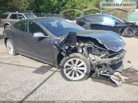 5YJSA1E24JF263231 — 2018 Tesla Model S, Передняя часть, фото до ремонта