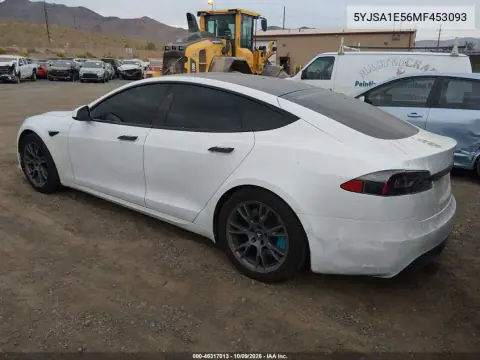 2021 Tesla Model S Long Range Dual Motor All-Wheel Drive VIN 5YJSA1E56MF453093 фото 3