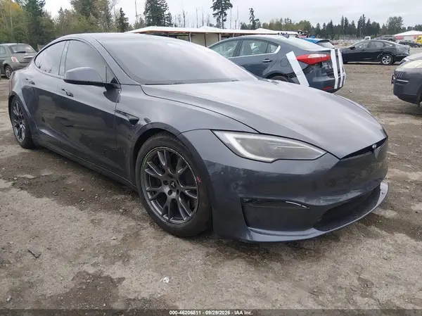 5YJSA1E68NF482881 — 2022 Tesla Model S, Задняя часть слева (Left Rear), фото до ремонта