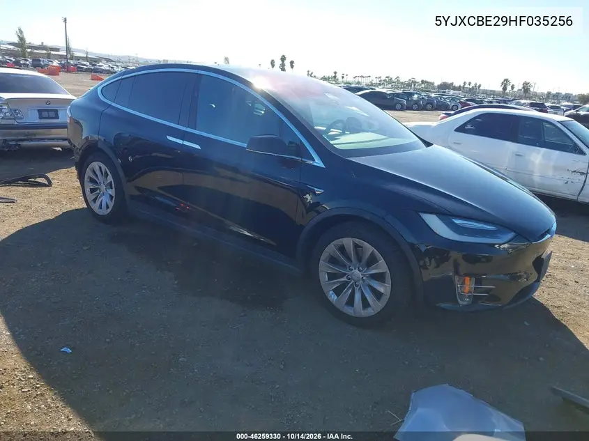 5YJXCBE29HF035256 Tesla Model X 2017 — повреждение Задняя часть, фото до ремонта