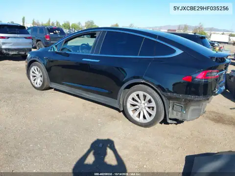 5YJXCBE29HF035256 — 2017 Tesla Model X, фото 3 с аукциона IAAI, Задняя часть