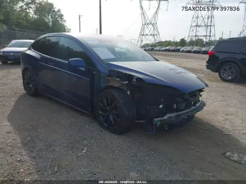7SAXCDE57PF397836 — 2023 Tesla Model X, Передняя часть, фото до ремонта