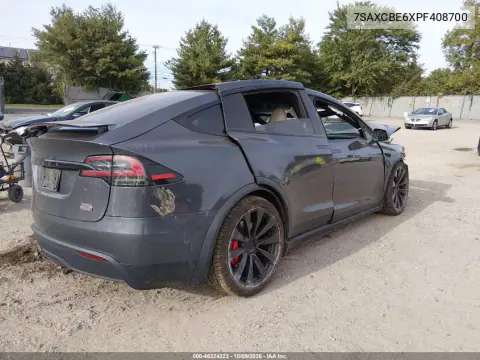 2023 Tesla Model X Plaid Tri Motor All-Wheel Drive VIN 7SAXCBE6XPF408700 фото 4