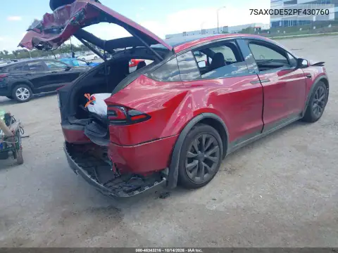 7SAXCDE52PF430760 — 2023 Tesla Model X, фото 4 с аукциона IAAI, Повреждения со всех сторон
