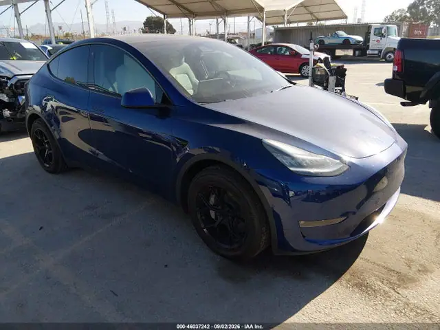 5YJYGDEE6MF212824 — 2021 Tesla Model Y Long Range Dual Motor ALL-Wheel Drive, Передняя часть (Front End), фото до ремонта