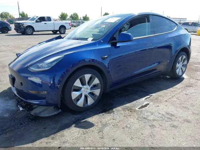 2022 Tesla Model Y Long Range Dual Motor All-wheel Drive VIN 7SAYGAEE7NF337012 фото 2