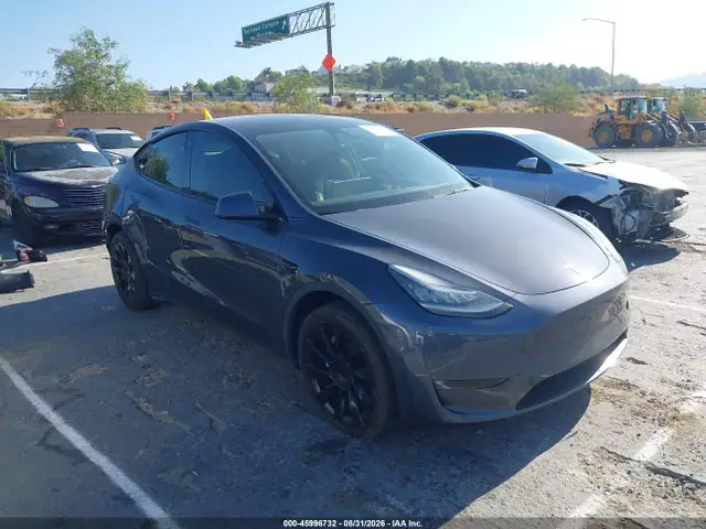 7SAYGDEE7NF413894 — 2022 Tesla Model Y Long Range Dual Motor ALL-Wheel Drive, Задняя часть (Rear), фото до ремонта