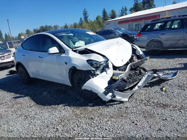 7SAYGDEE5RF062067 — 2024 Tesla Model Y Long Range Dual Motor ALL-Wheel Drive, Передняя часть (Front End), фото до ремонта