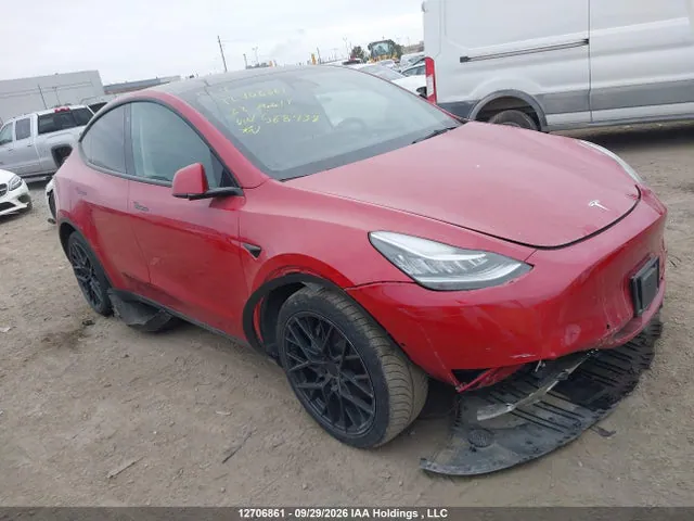 2022 Tesla Model Y Long Range VIN 7SAYGDEEXNF568438 фото 1