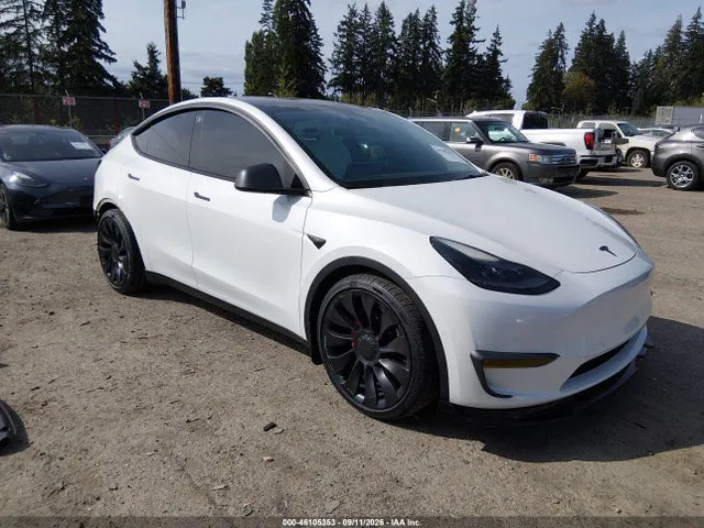 2021 Tesla Model Y Performance Dual Motor All-wheel Drive VIN 5YJYGDEF2MF258224 фото 1