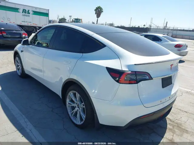 5YJYGDED3MF123395 — 2021 Tesla Model Y Standard Range, фото 3 с аукциона IAAI 30.09.2026, Правый бок