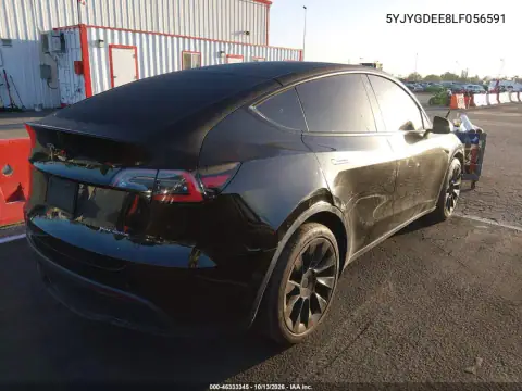5YJYGDEE8LF056591 — 2020 Tesla Model Y, фото 4 с аукциона IAAI, Правый бок