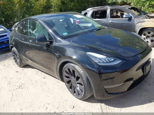 5YJYGDEF6MF098252 — 2021 Tesla Model Y, Задняя часть слева (Left Rear), фото до ремонта