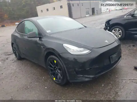 5YJYGDEE5MF299731 — 2021 Tesla Model Y, Сзади, фото до ремонта