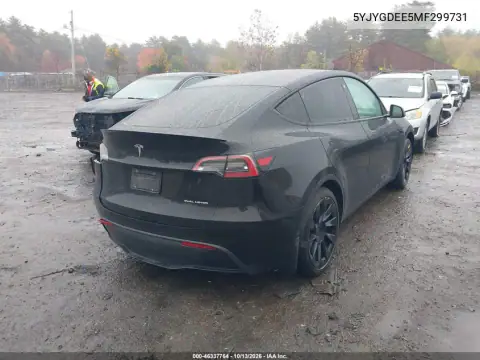 2021 Tesla Model Y Long Range Dual Motor All-Wheel Drive VIN 5YJYGDEE5MF299731 фото 4