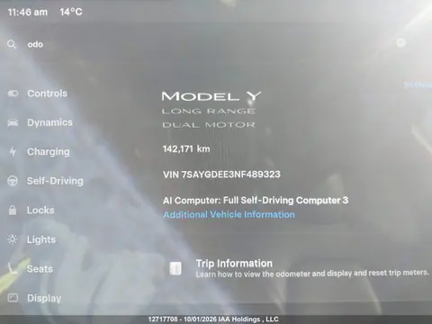 2022 Tesla Model Y VIN 7SAYGDEE3NF489323 фото 14