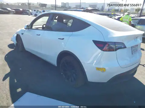 2022 Tesla Model Y Long Range Dual Motor All-Wheel Drive VIN 7SAYGDEE4NF556897 фото 3