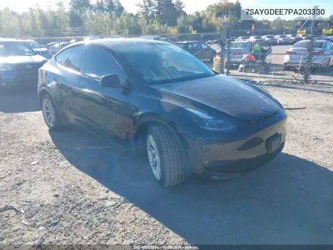 7SAYGDEE7PA203330 — 2023 Tesla Model Y, Правая сторона, фото до ремонта